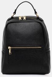 ANSWEAR bőr hátizsák - fekete Univerzális méret - answear - 47 990 Ft