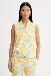 Kenzo mellény vászonkeverékből - sárga M