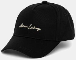 Armani Exchange pamut baseball sapka - fekete Univerzális méret - answear - 22 990 Ft