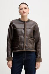 Hoss Intropia rövid kabát - barna M - answear - 115 990 Ft