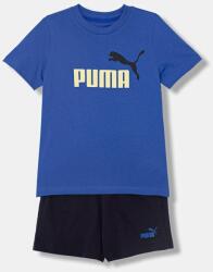 PUMA gyerek pamut melegítő szett ESS 2 COLOR No. 1 Logo Tee and Shorts Set - lila 140