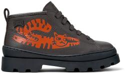 Camper gyerek félcipő bőrből Brutus Kids - szürke 33