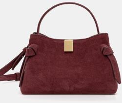 Yuzefi velúr táska GYOZA MINI - burgundia Univerzális méret