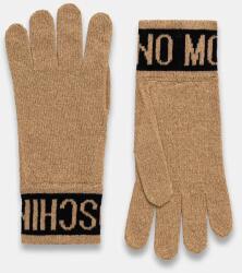 Moschino kesztyű gyapjú keverékből - arany Univerzális méret - answear - 18 990 Ft
