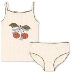 Konges Sløjd gyerek pamut melegítő szett MINNIE UNDERWEAR GOTS - bézs 92