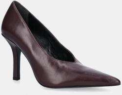 Patrizia Pepe bőr tűsarkú - burgundia Női 39