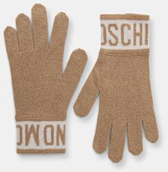 Moschino kesztyű gyapjú keverékből - arany Univerzális méret - answear - 24 090 Ft