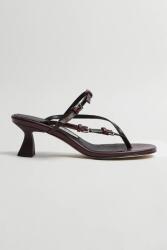 Miista bőr papucs Abisai - burgundia Női 40