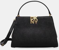 DKNY bőr táska FOSTER - fekete Univerzális méret