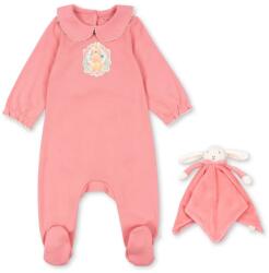 Konges Sløjd babaruha és plüssállat COTY PICOT GIFT SET GOTS - rózsaszín 50-56