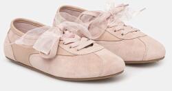 ANSWEAR velúr sportcipő POWDER NUDE - bézs Női 36 - answear - 46 990 Ft