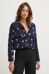 Pepe Jeans kabát vászonkeverékből GEORGINA - sötétkék M