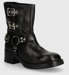 Steve Madden bőr csizma Becase - fekete Női 37