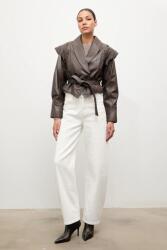 Answear. LAB bőrdzseki - barna S - answear - 94 990 Ft