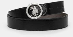 U. S. Polo Assn U. S. Polo Assn. bőr öv Marshal - fekete 90