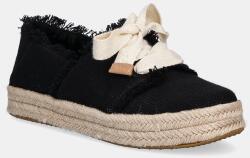 Toms sportcipő BEACHSIDE WOVEN/FRAY - fekete Női 36