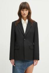 MM6 Maison Margiela blézer gyapjú keverékből - fekete M - answear - 173 990 Ft