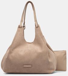 Gianni Chiarini shopper női velúrbőr DUA - bézs Univerzális méret
