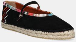 Missoni espadrilles velúrból Lola - fekete Női 40