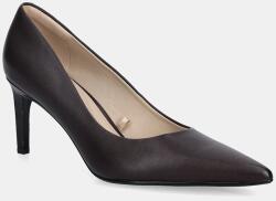Calvin Klein bőr tűsarkú ESS STILETTO 70 - burgundia Női 39