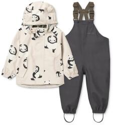 Liewood gyerek kabát és nadrág Manu Rainwear Set - fehér 80