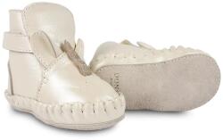 Donsje csecsemő bőrcipő Ynzi Booties Unicorn - bézs 17/18