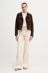 Blauer velúr bőrdzseki CHERRY - barna XS