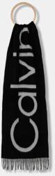 Calvin Klein gyapjú sál - fekete Univerzális méret - answear - 23 990 Ft