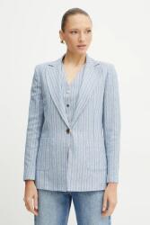 Fracomina blézer vászonkeverékből - kék XS
