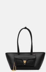 Coccinelle shopper női bőr DOUBLE BEAT - fekete Univerzális méret - answear - 136 990 Ft