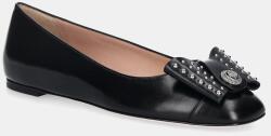 Bally bőr balerina cipő B-BOW-STUDS - fekete Női 38