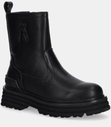 Patrizia Pepe gyerek bokacsizma bőrből - fekete 37