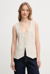 Hoss Intropia mellény vászonkeverékből - bézs M