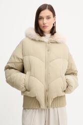 Patrizia Pepe rövid kabát - bézs 40 - answear - 107 990 Ft