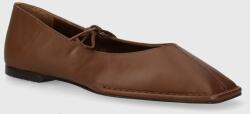 Alohas bőr balerina cipő Sway - barna Női 39