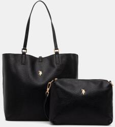 U. S. Polo Assn U. S. Polo Assn. kétoldalas táska női műbőr - fekete Univerzális méret
