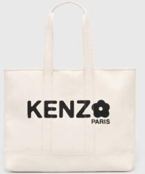 KENZO pamut táska Utility Large Tote Bag - bézs Univerzális méret