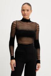 Retrofete felső Katrine - fekete L