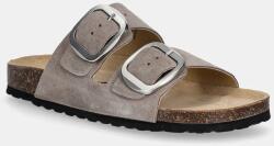 Bianco papucs velúrból BIAMIAMI - szürke Női 41