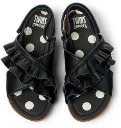 Camper gyerekszandál bőrből TWS Kids - fekete 36