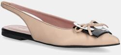 Pretty Ballerinas bőr balerina cipő Ella - bézs Női 37