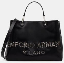 Giorgio Armani bőr táska - fekete Univerzális méret