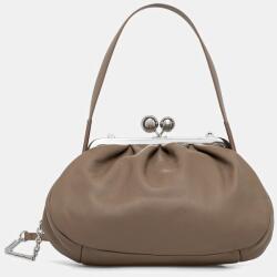Weekend Max Mara bőr táska CUBICO - barna Univerzális méret