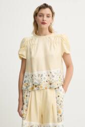 MUNTHE selyemblúz FAHSAI - bézs 34