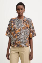 Max Mara blúz pamutból QUAGLIA - sötétkék 40