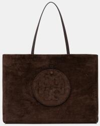 Tory Burch velúr táska Ella Suede - barna Univerzális méret