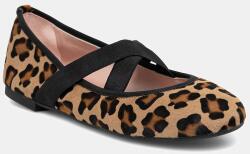 Pretty Ballerinas bőr balerina cipő Nicole - barna Női 38