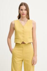iBlues női vászon egysoros mellény GABARRA - sárga 36