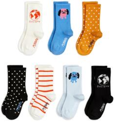 Mini Rodini gyerek zokni Doggie 7 pár - kék 24/27