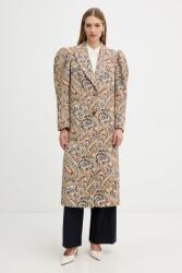 TWINSET kabát gyapjú keverékből - bézs 40